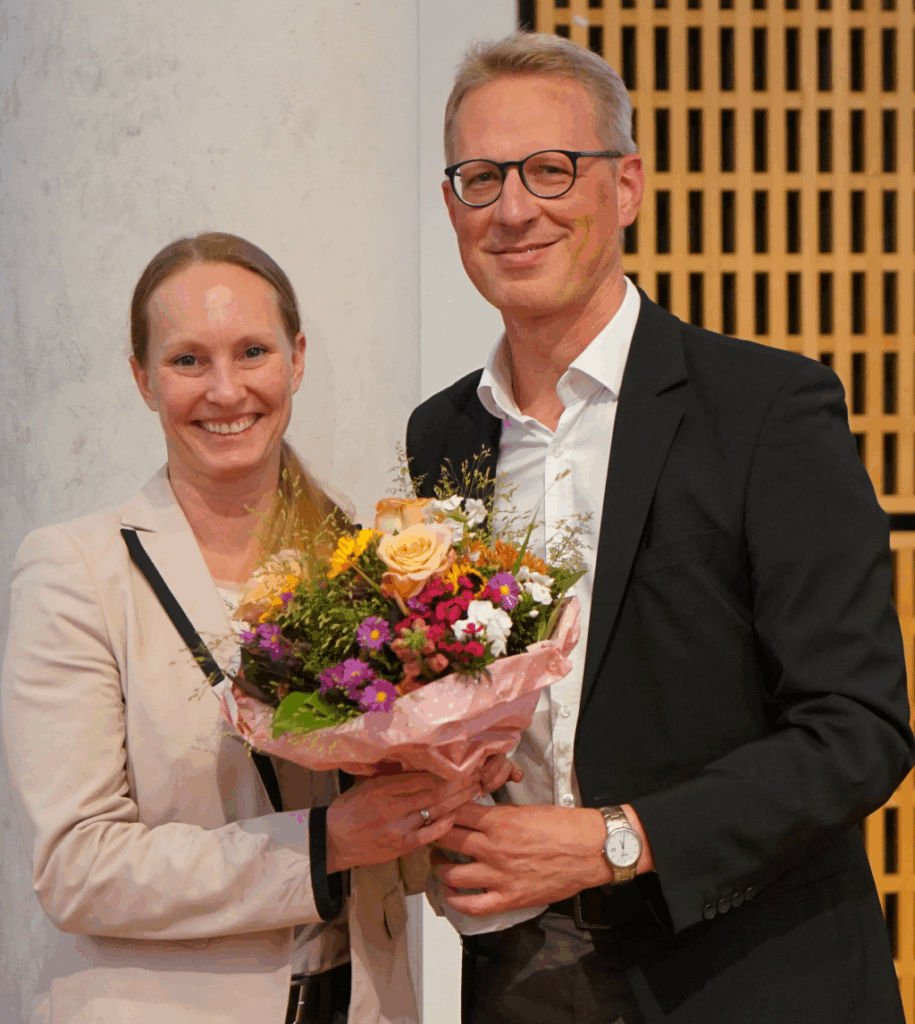 Karin Ebinger und Johannes Berner, Erster Bürgermeister der Stadt Fellbach