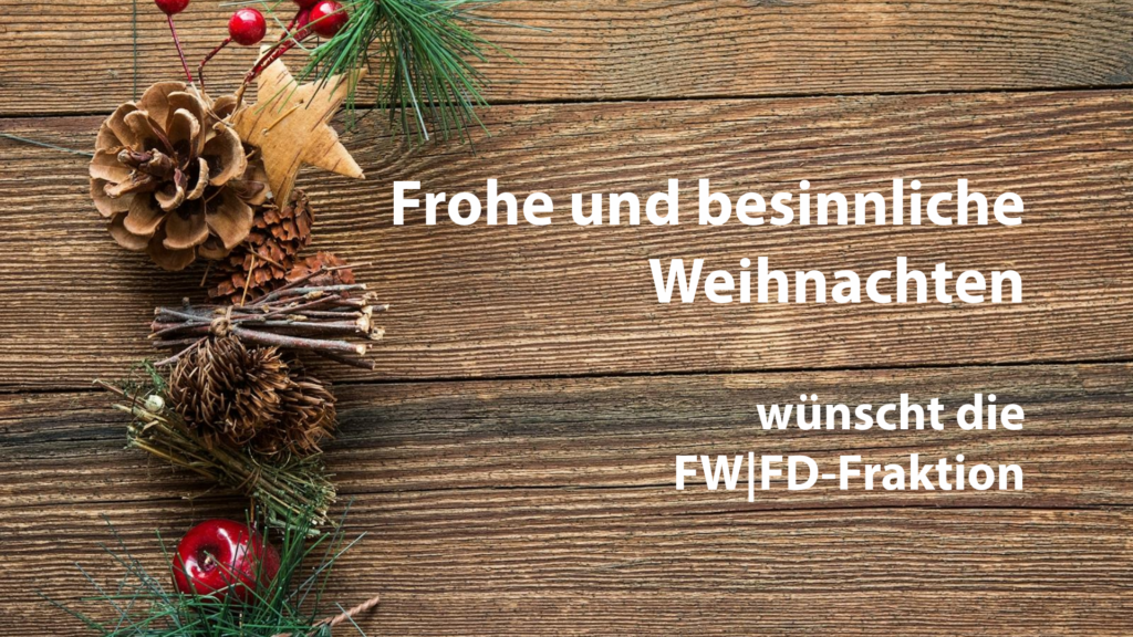 Weihnachtsgruß der FW|FD-Fraktion Fellbach